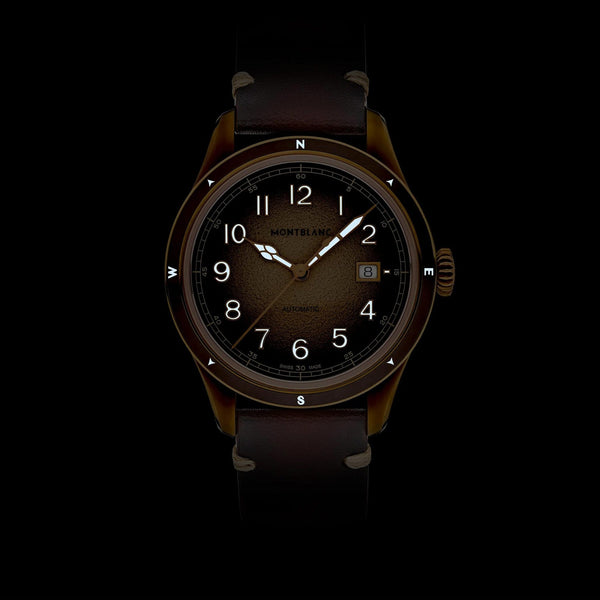 Montblanc Men's 1858 Brown Sfumato Dial '0' Oxygen Automatic Watch