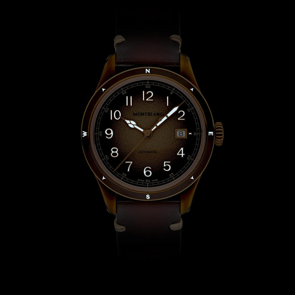 Montblanc Men's 1858 Brown Sfumato Dial '0' Oxygen Automatic Watch