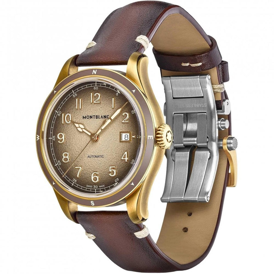 Montblanc Men's 1858 Brown Sfumato Dial '0' Oxygen Automatic Watch