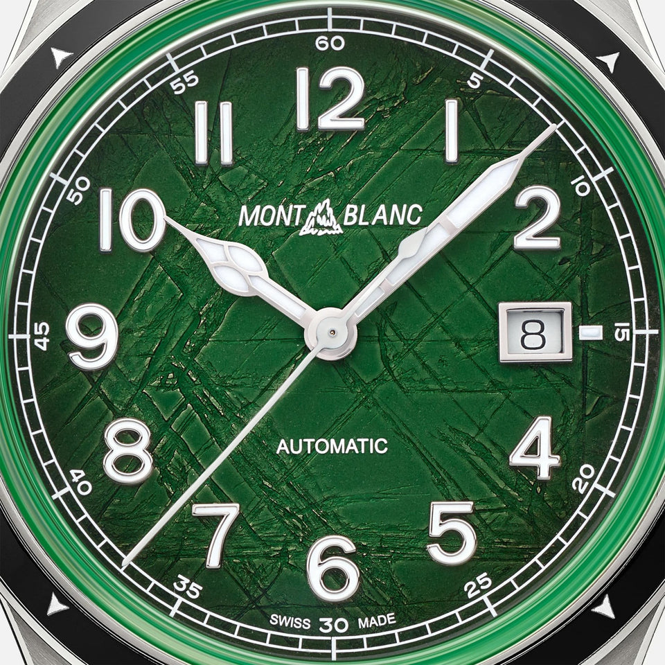 Montblanc Men's 1858 Green Dial Date 0 Oxygen Automatic Watch