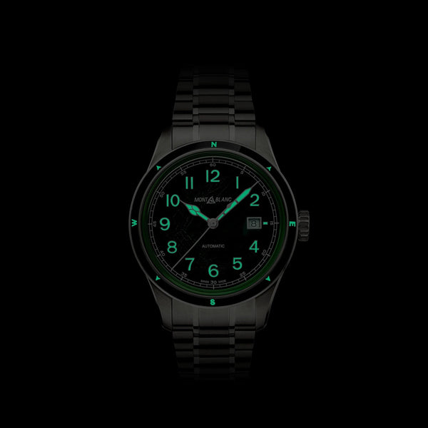 Montblanc Men's 1858 Green Dial Date 0 Oxygen Automatic Watch