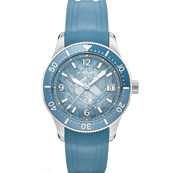 Montblanc Men's Iced Sea '0' Oxygen Automatic Rubber Strap Watch