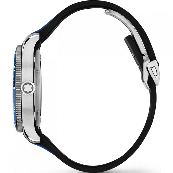 Montblanc Men's Iced Sea Automatic Date Rubber Strap Watch