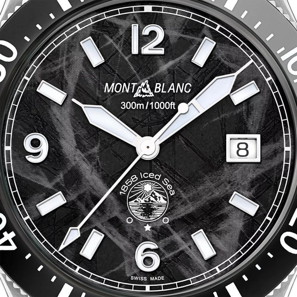 Montblanc Men's Iced Sea Black Dial Automatic Watch