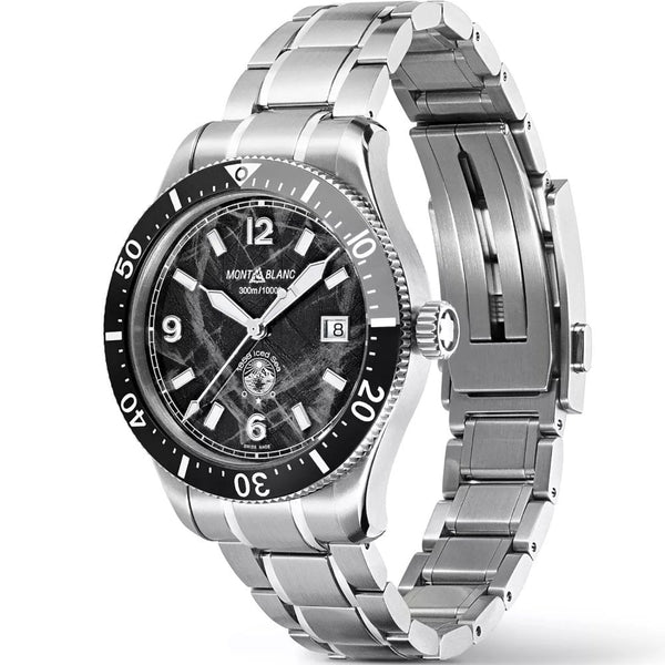 Montblanc Men's Iced Sea Black Dial Automatic Watch