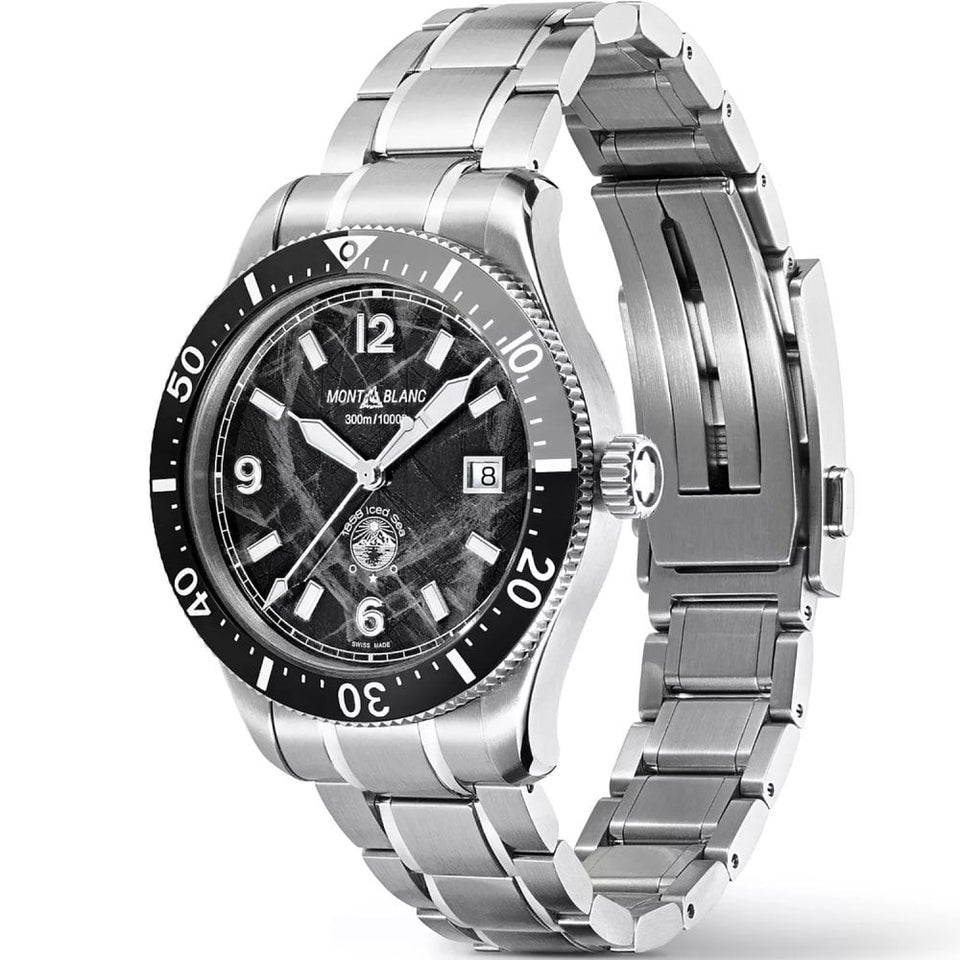 Montblanc Men's Iced Sea Black Dial Automatic Watch