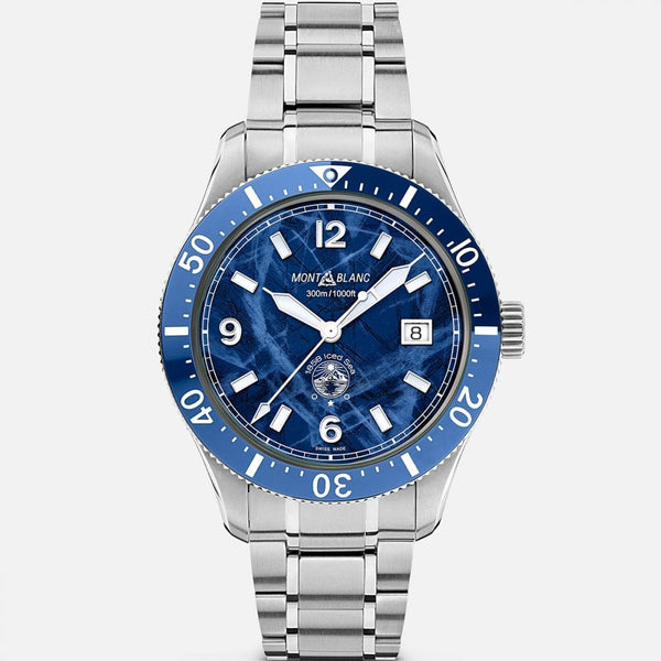 Montblanc Men's Iced Sea Blue Dial Automatic Watch