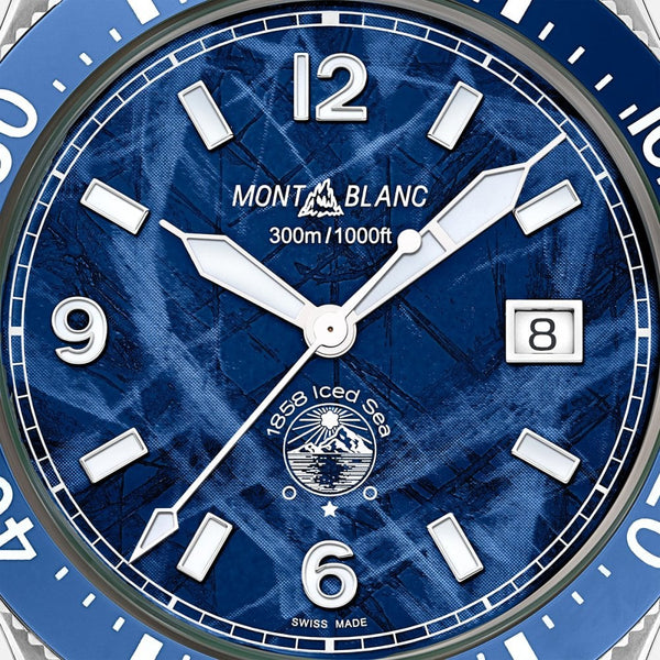 Montblanc Men's Iced Sea Blue Dial Automatic Watch