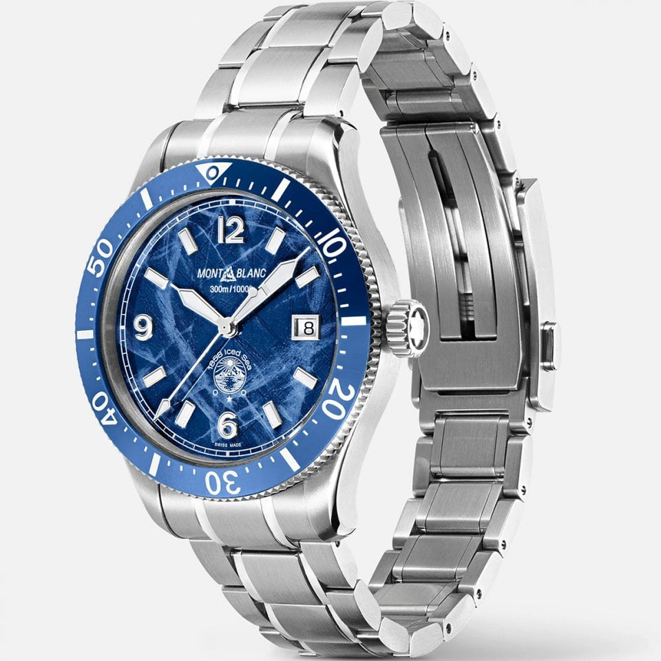 Montblanc Men's Iced Sea Blue Dial Automatic Watch