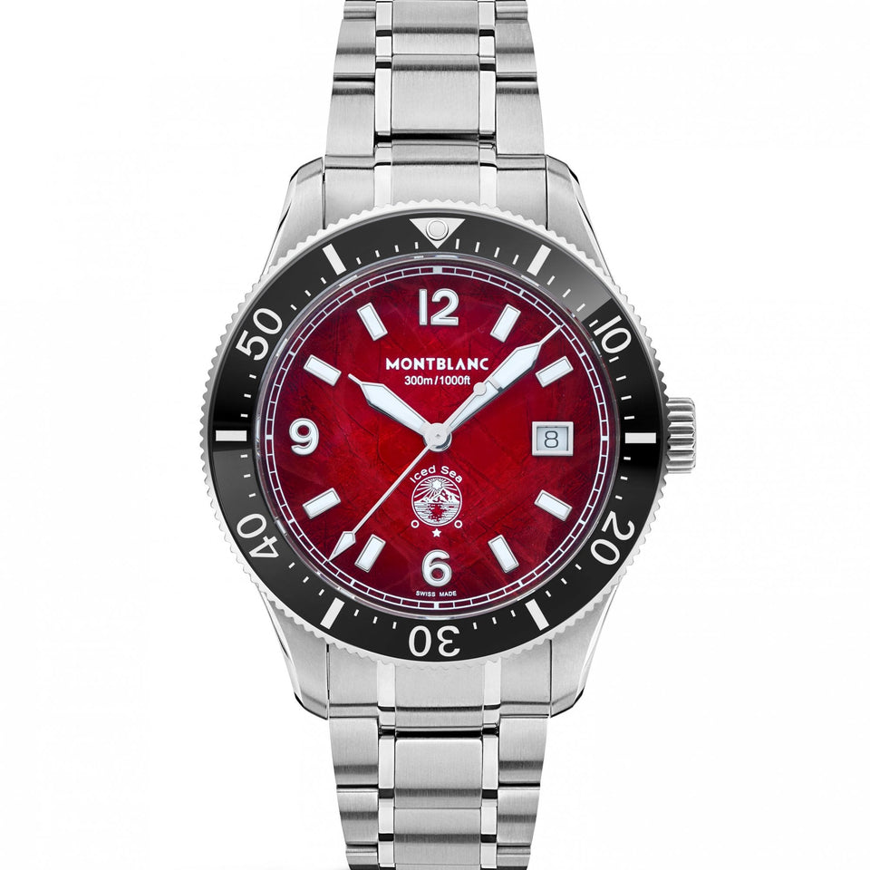 Montblanc Men's Iced Sea Burgundy Tone Glacier Automatic Watch
