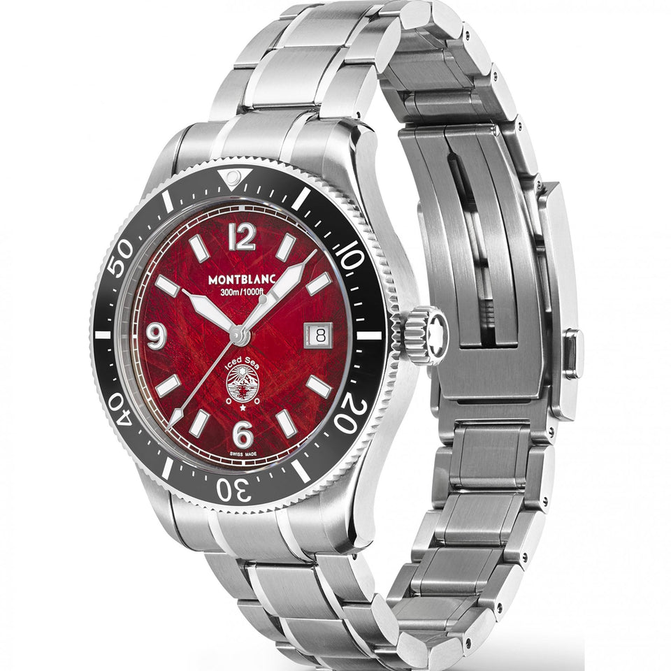 Montblanc Men's Iced Sea Burgundy Tone Glacier Automatic Watch
