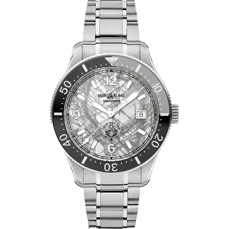 Montblanc Men's Iced Sea Grey Dial Date 0 Oxygen Automatic Watch