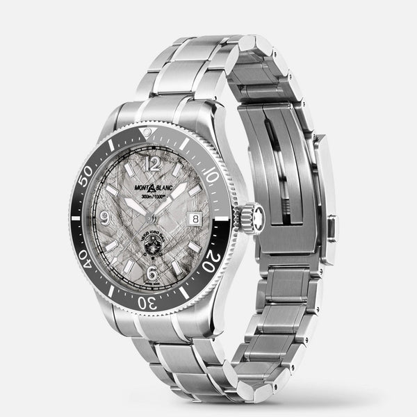 Montblanc Men's Iced Sea Grey Dial Date 0 Oxygen Automatic Watch