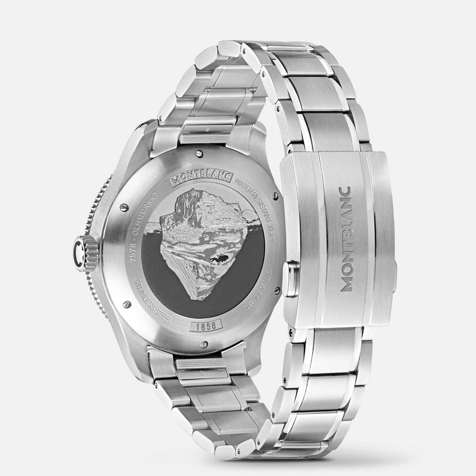 Montblanc Men's Iced Sea Grey Dial Date 0 Oxygen Automatic Watch