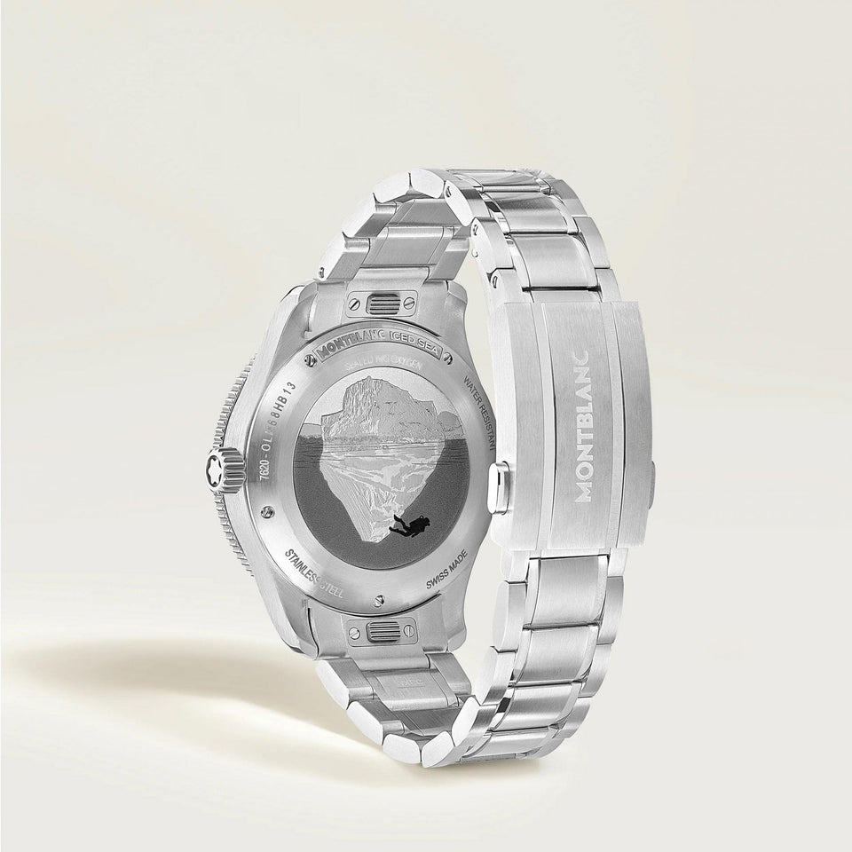 Montblanc Men's Iced Sea White Dial Date 0 Oxygen Automatic Watch