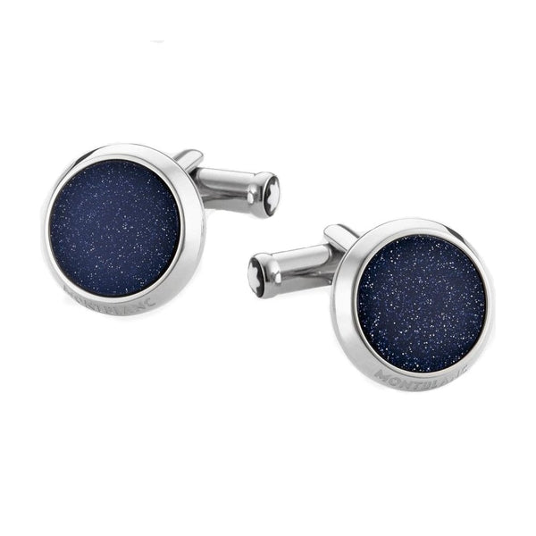 Montblanc Men's Meisterstück Blue Goldstone Inlay Cufflinks
