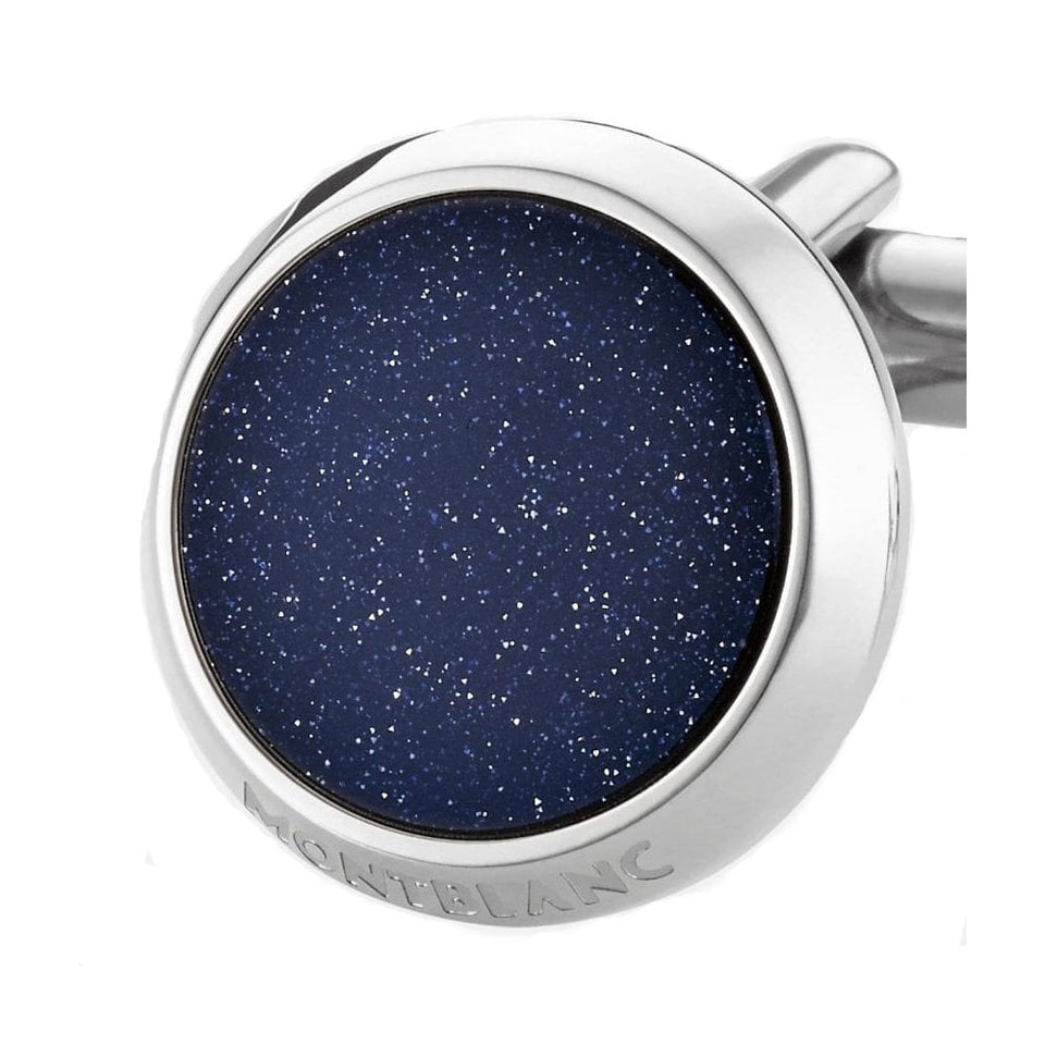 Montblanc Men's Meisterstück Blue Goldstone Inlay Cufflinks