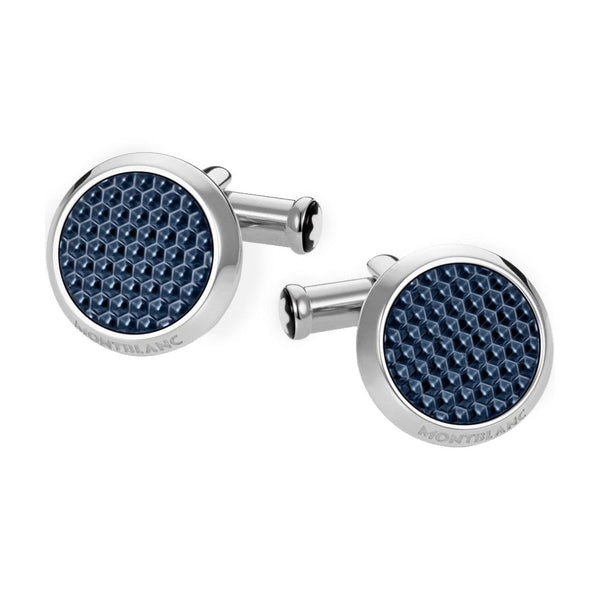 Montblanc Men's Meisterstück Blue Hex Cufflinks