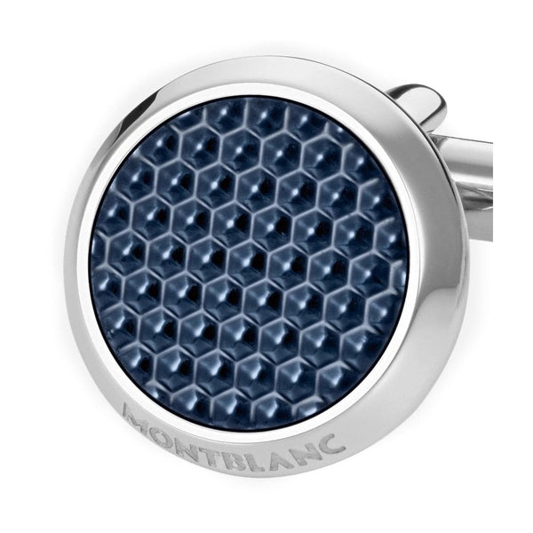 Montblanc Men's Meisterstück Blue Hex Cufflinks