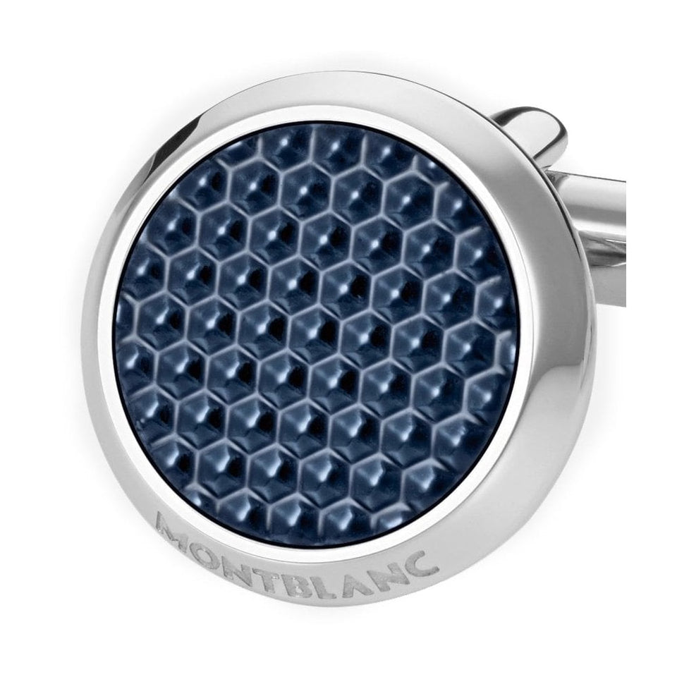 Montblanc Men's Meisterstück Blue Hex Cufflinks