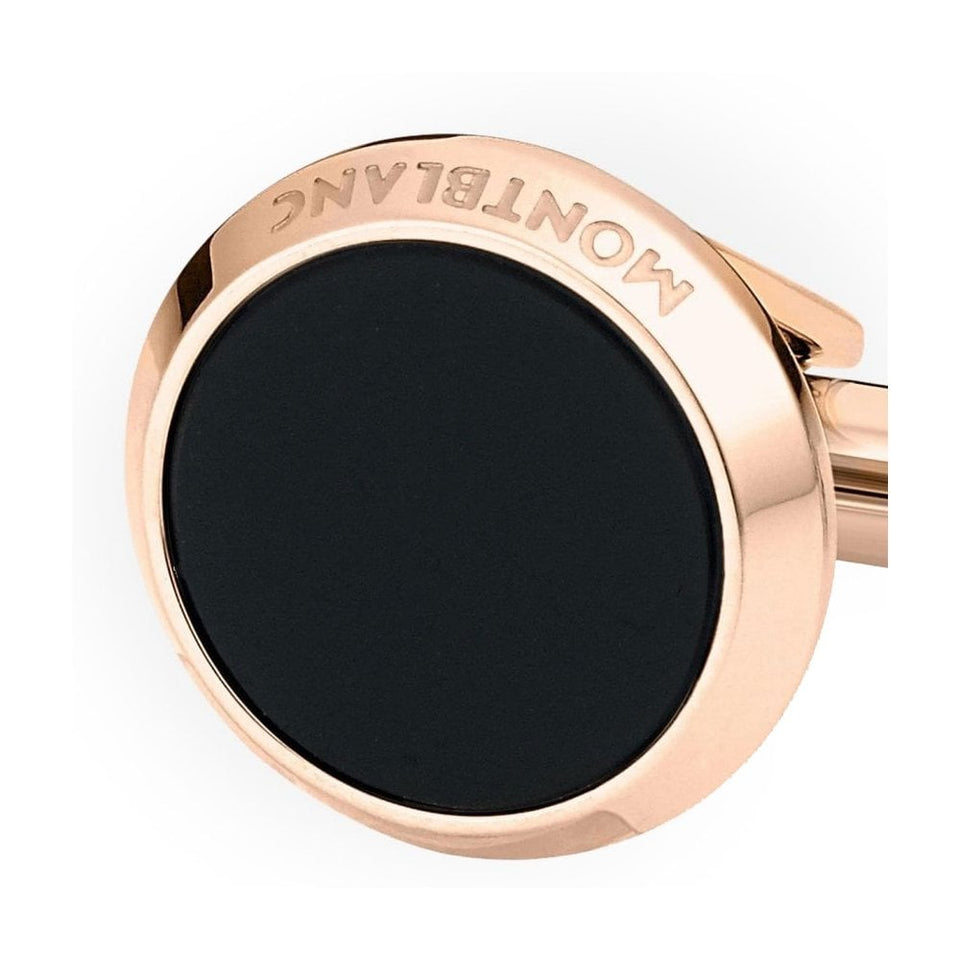 Montblanc Men's Meisterstück Onyx Rose PVD Plated Cufflinks