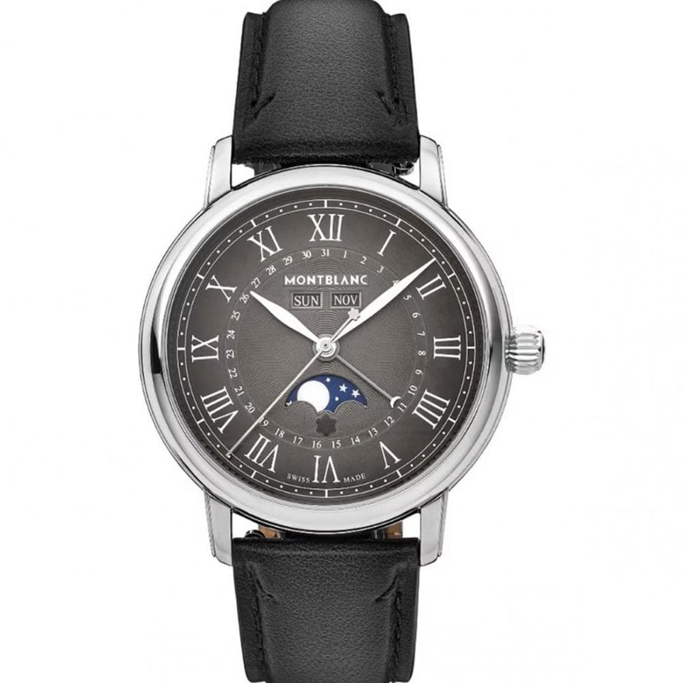Montblanc Men's Star Legacy 42mm Moonphase Leather Strap Watch