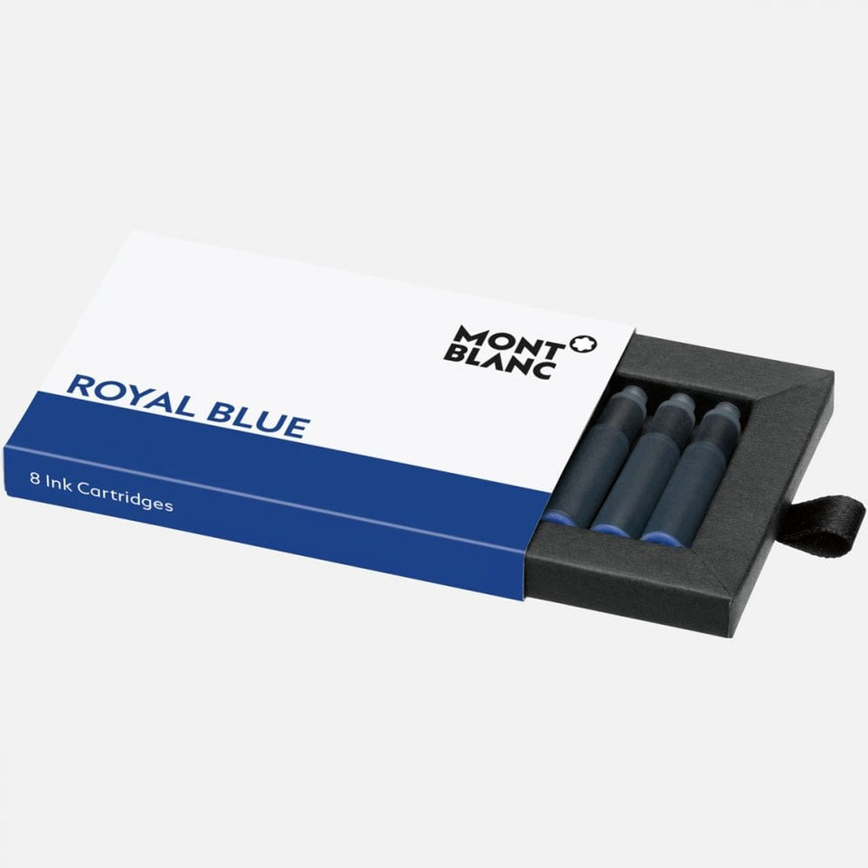 Montblanc Royal Blue Ink Cartridges, 8 Pack