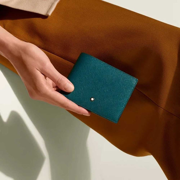 Montblanc Sartorial Cyprus Blue 6-Card Wallet