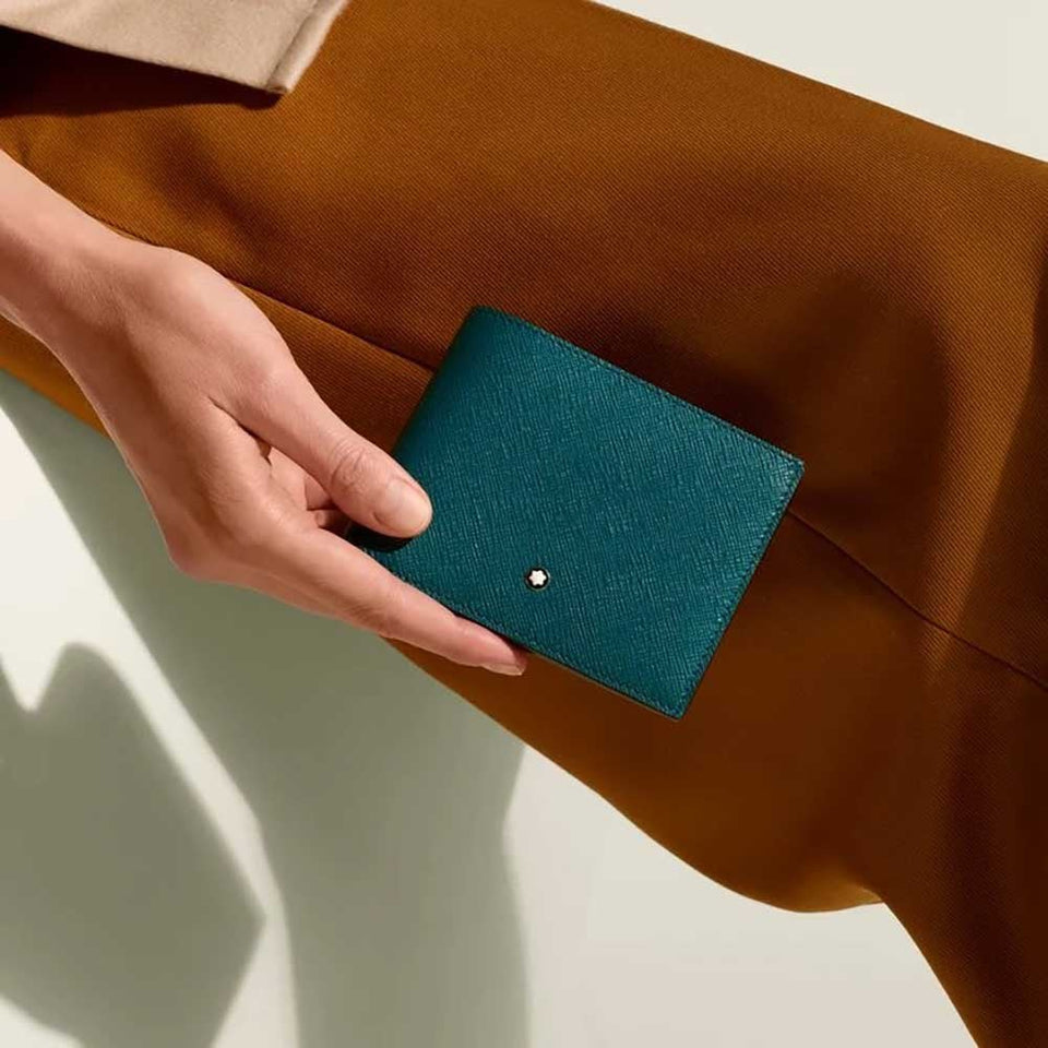Montblanc Sartorial Cyprus Blue 6-Card Wallet