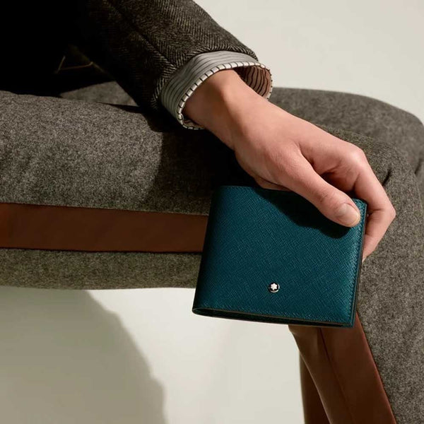 Montblanc Sartorial Cyprus Blue 8-Card  Wallet