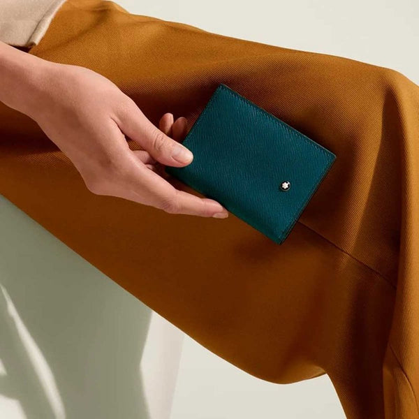 Montblanc Sartorial Cyprus Blue Mini 4-Card Wallet