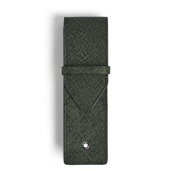 Montblanc Sartorial Khaki Leather 2-Pen Pouch