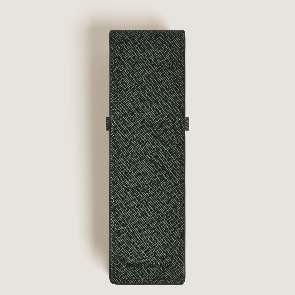 Montblanc Sartorial Khaki Leather 2-Pen Pouch