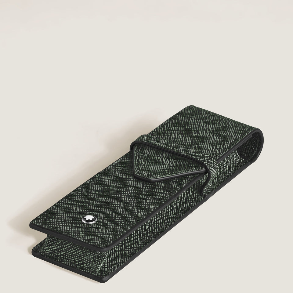 Montblanc Sartorial Khaki Leather 2-Pen Pouch