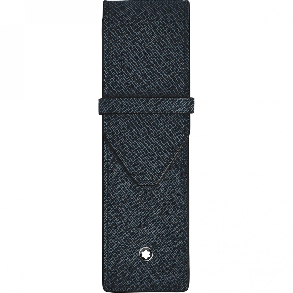 Montblanc Sartorial Tweed Blue 2-Pen Pouch