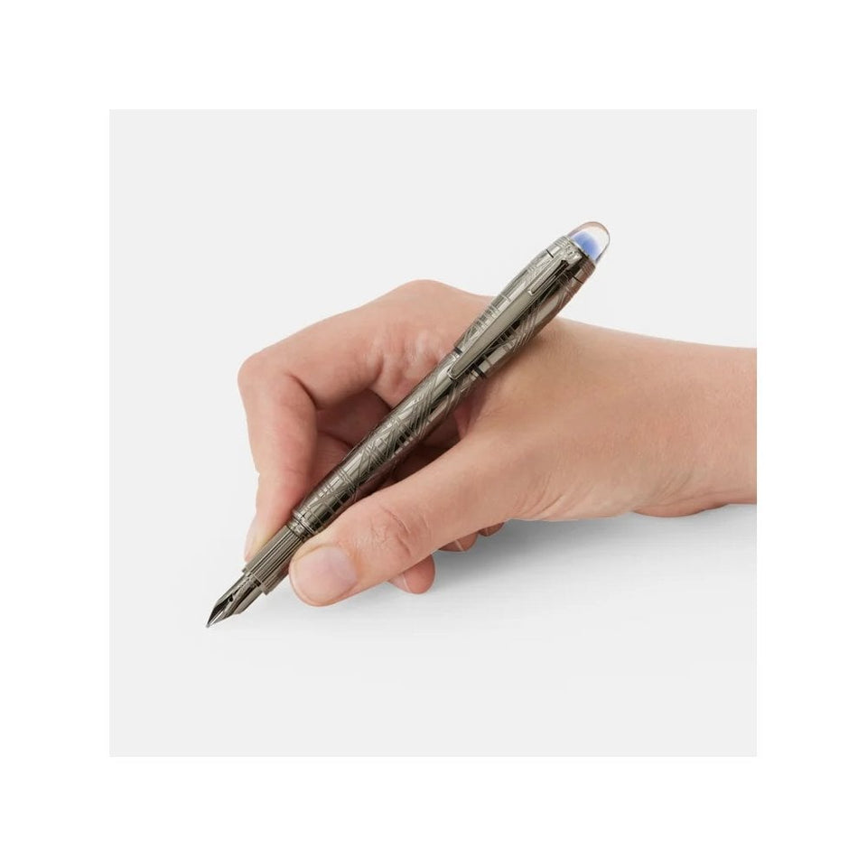 Montblanc Starwalker Space Blue Metal Fountain Pen (M)