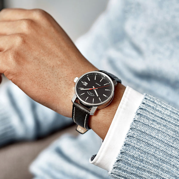 Mühle Glashütte 29er Black Dial 36.6mm Automatic Watch