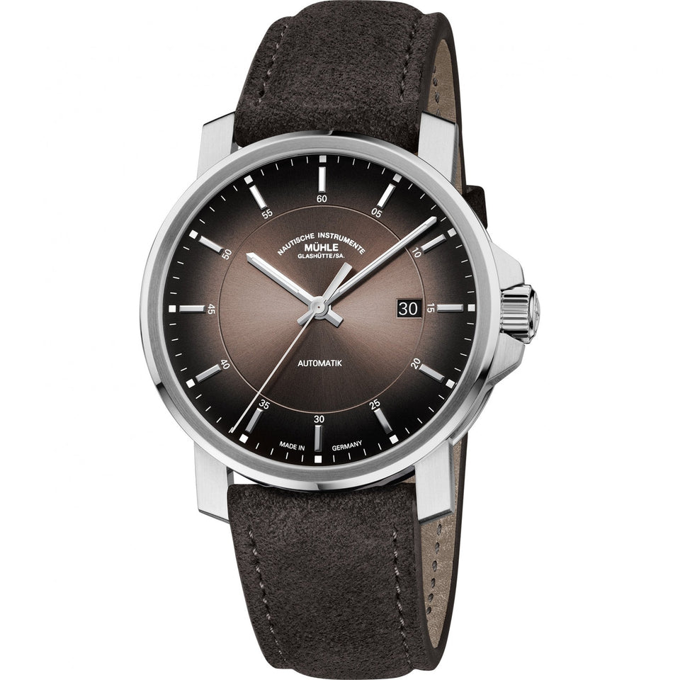 Mühle Glashütte 29er Casual 42.4mm Automatic Brown Strap Watch