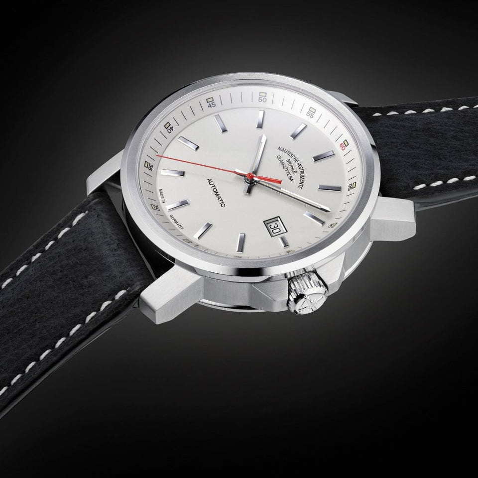 Mühle Glashütte Men's 29er Big 42mm Automatic Black Strap Watch