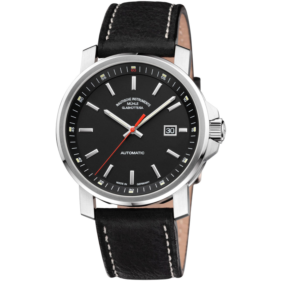 Mühle Glashütte Mens 29er Big 42mm Automatic Black Watch