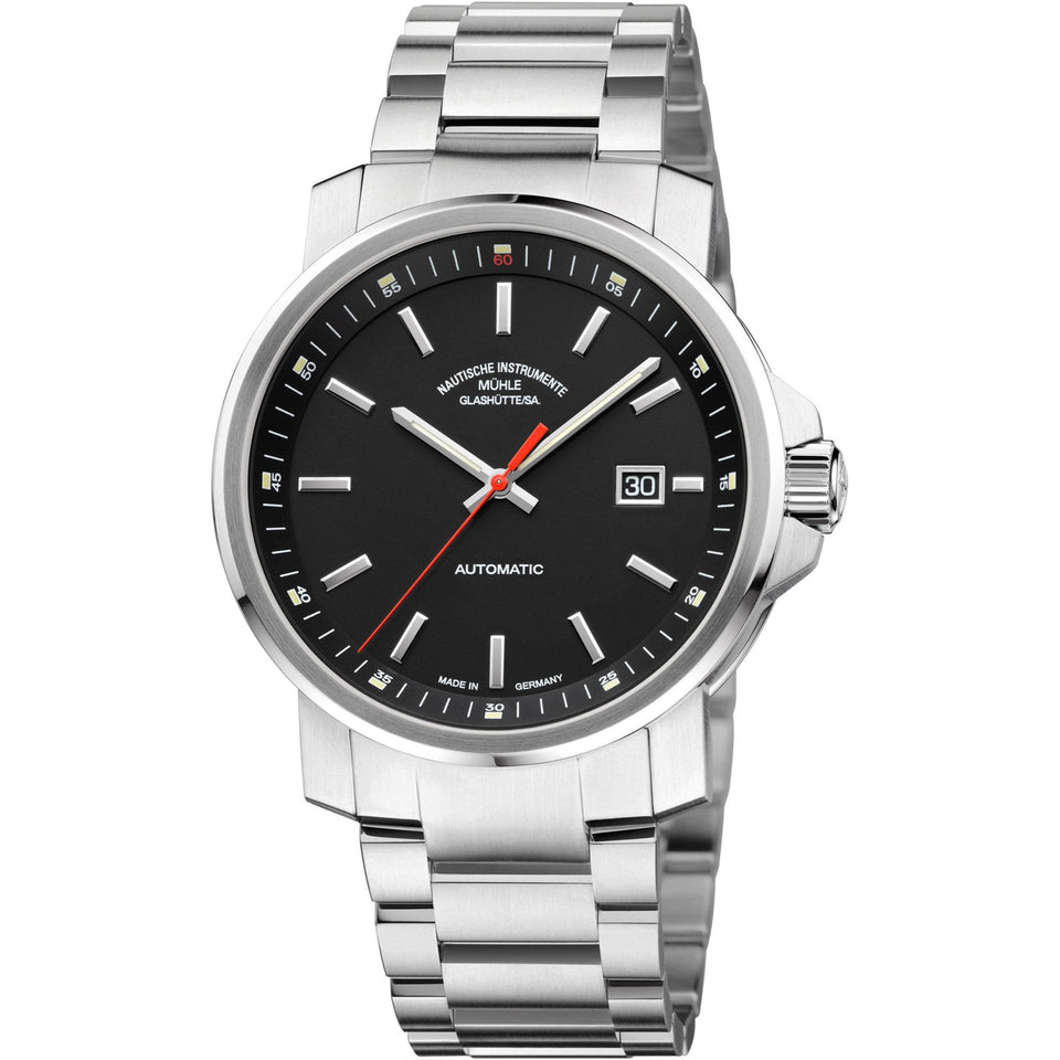 Mühle Glashütte Mens 29er Big Automatic 42mm Black Watch