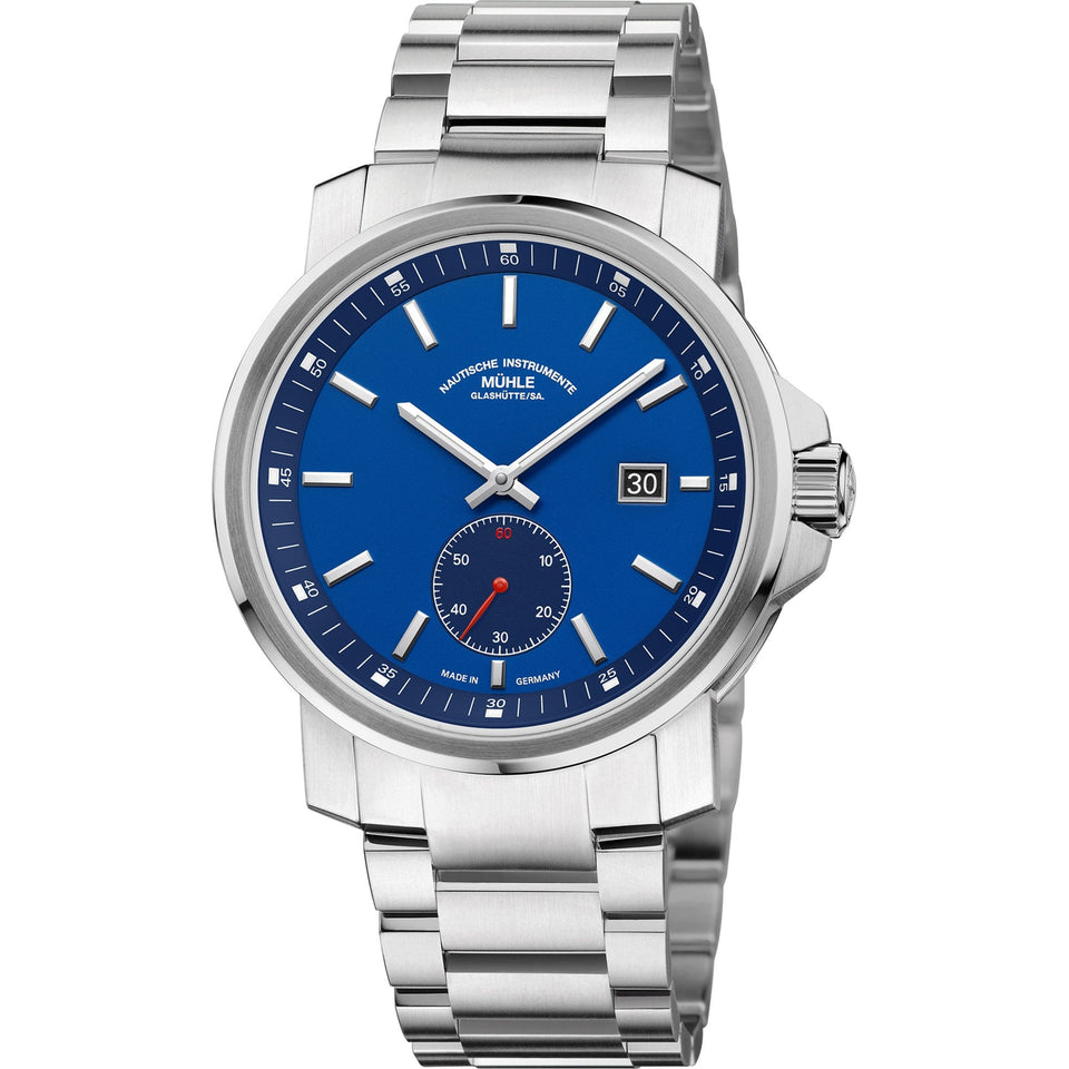 Mühle Glashütte Mens 29er Big Small Second Blue Dial Automatic Watch