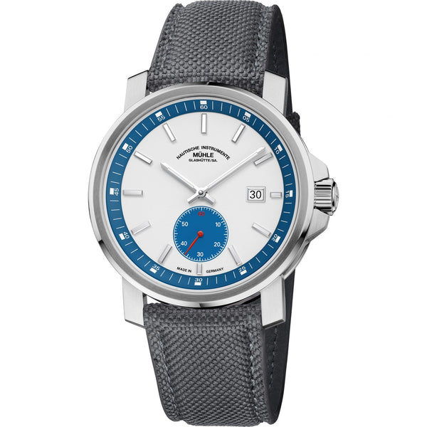 Mühle Glashütte Mens 29er Big Small Second Grey Strap Automatic Watch