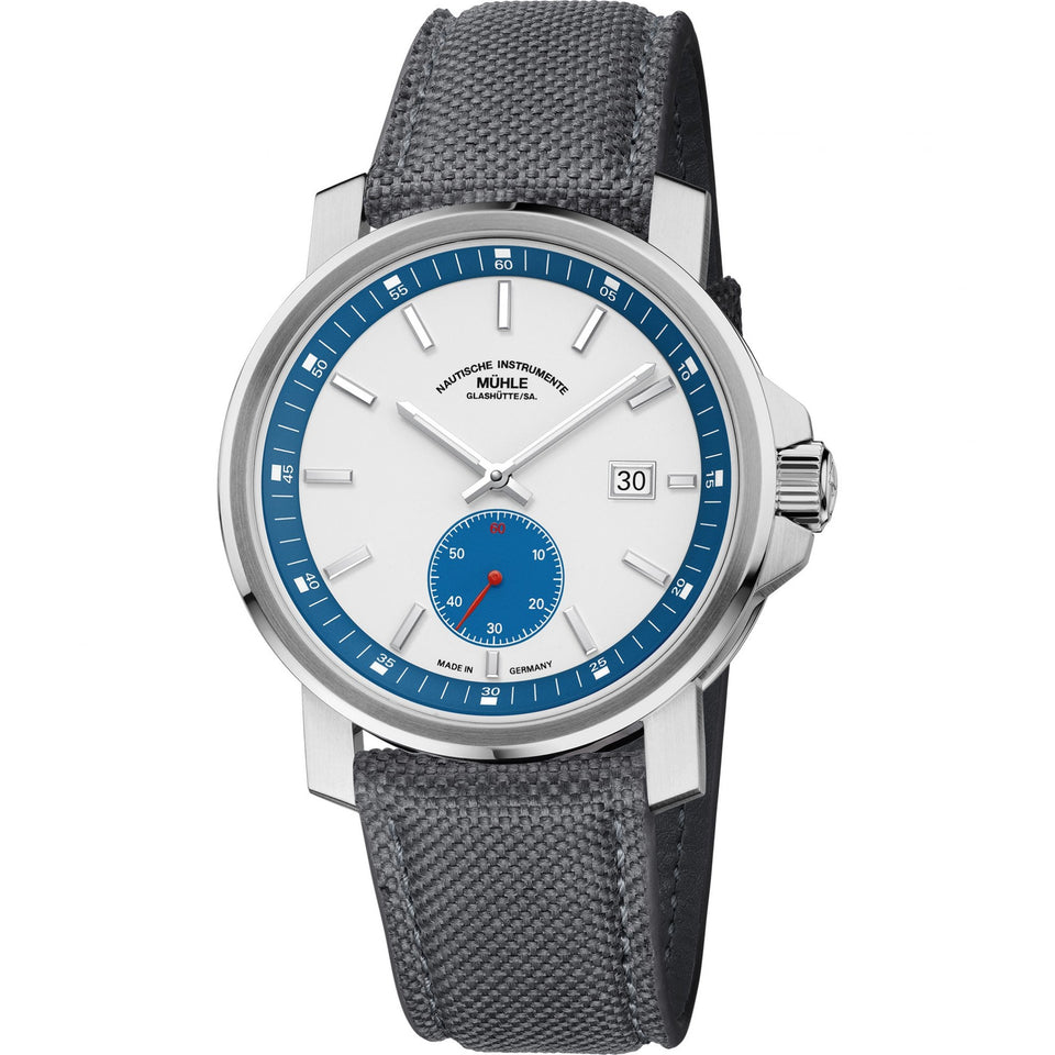 Mühle Glashütte Mens 29er Big Small Second Grey Strap Automatic Watch