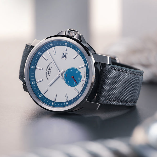 Mühle Glashütte Mens 29er Big Small Second Grey Strap Automatic Watch