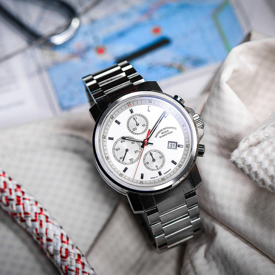 Mühle Glashütte Mens 29er Chronograph 42.4mm Automatic Bracelet Watch