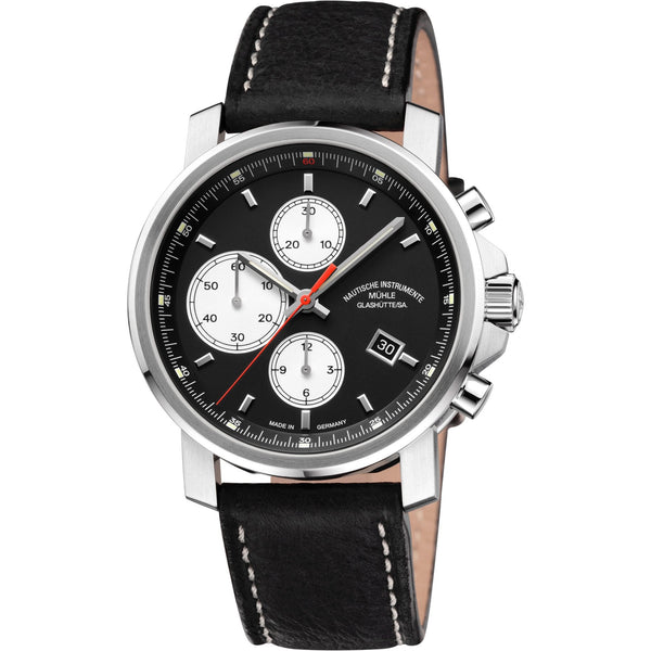 Mühle Glashütte Mens 29er Chronograph 42.4mm Black Automatic Watch