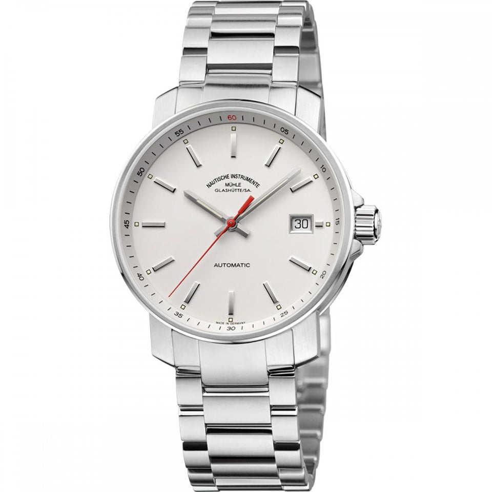 Mühle Glashütte Men's 29er 36.5mm Automatic White Dial Watch