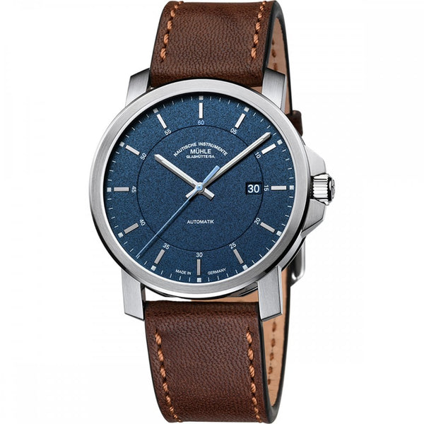 Mühle Glashütte Men's 29er Casual 42mm Brown Leather Automatic Watch