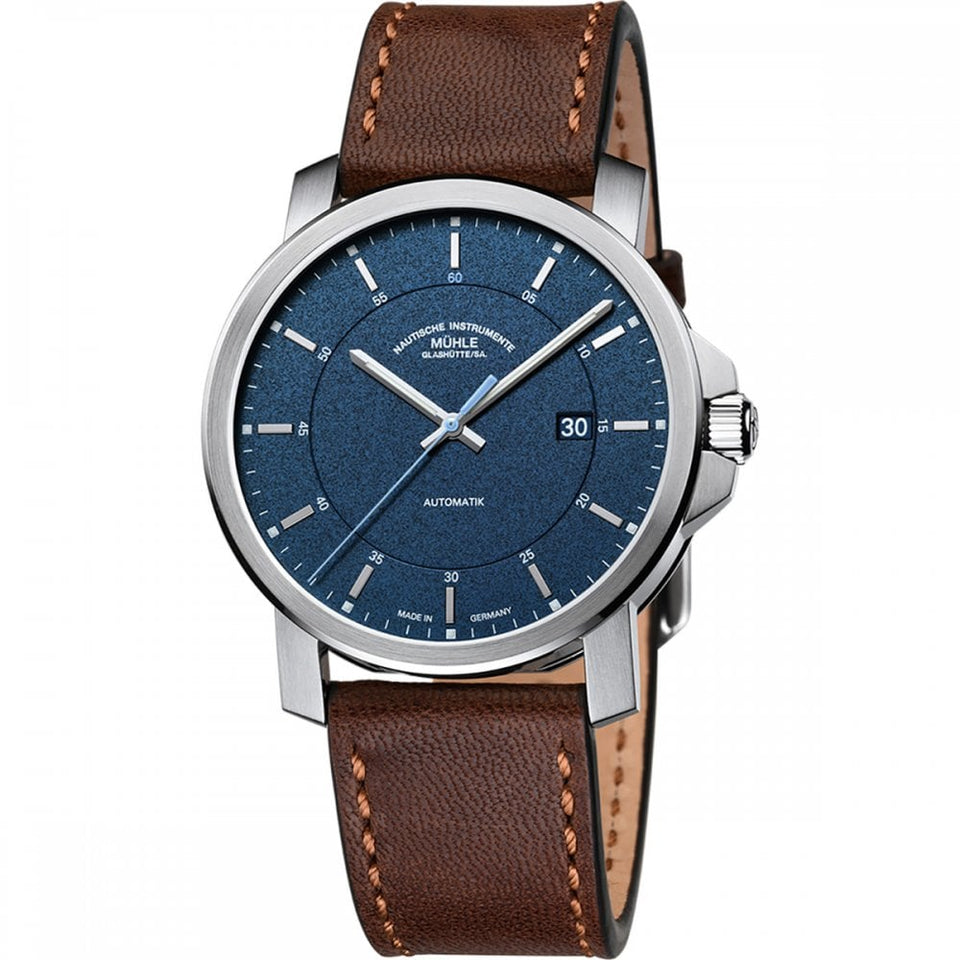 Mühle Glashütte Men's 29er Casual 42mm Brown Leather Automatic Watch